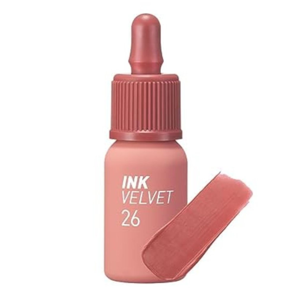 Peripera Ink the Velvet Lip Tint, Liquid Lip (0.14 fl oz, 026 WELL-MADE NUDE)